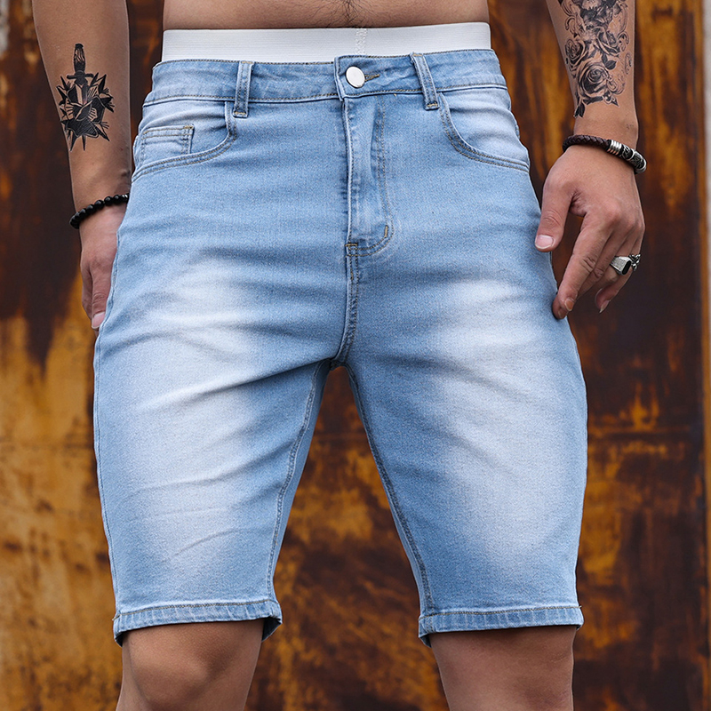 Men'S Shoes With Jeans - 2026 Mens Stretch Denim Shorts Summer