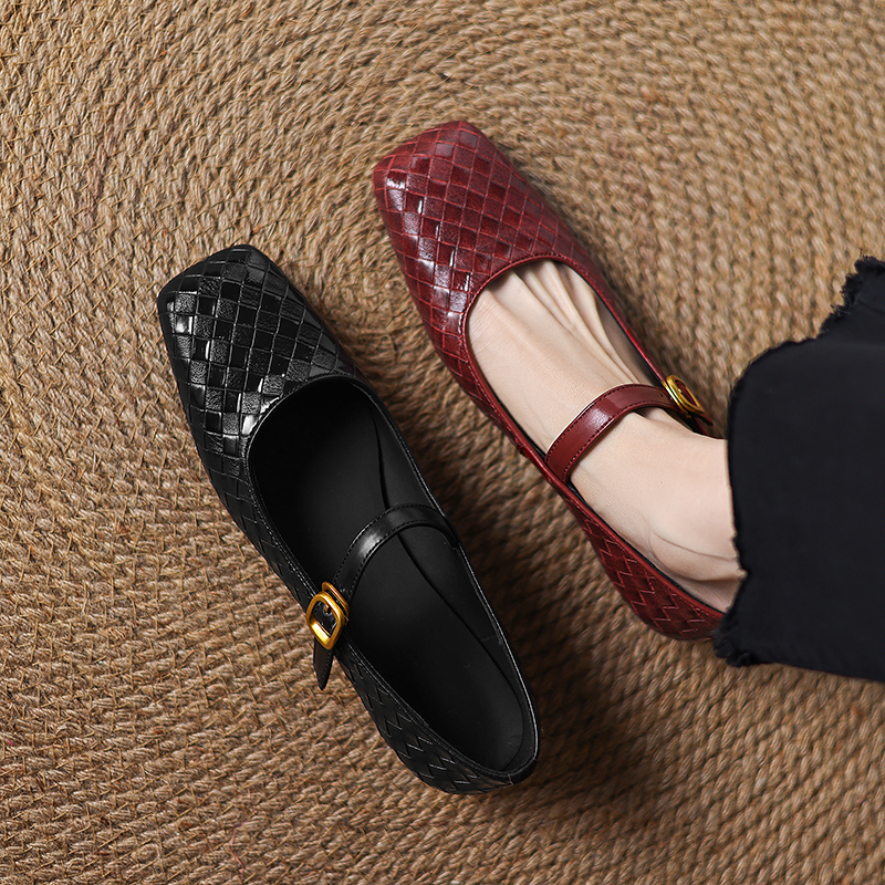 Shoes Heels Men - Woven Flat Bottom Mary Jane Women's