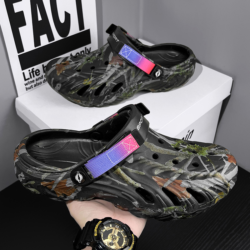 Men'S Shoes Daily Use - Men's Popular Summer Hollow-Out Thick-Soled Large-Size