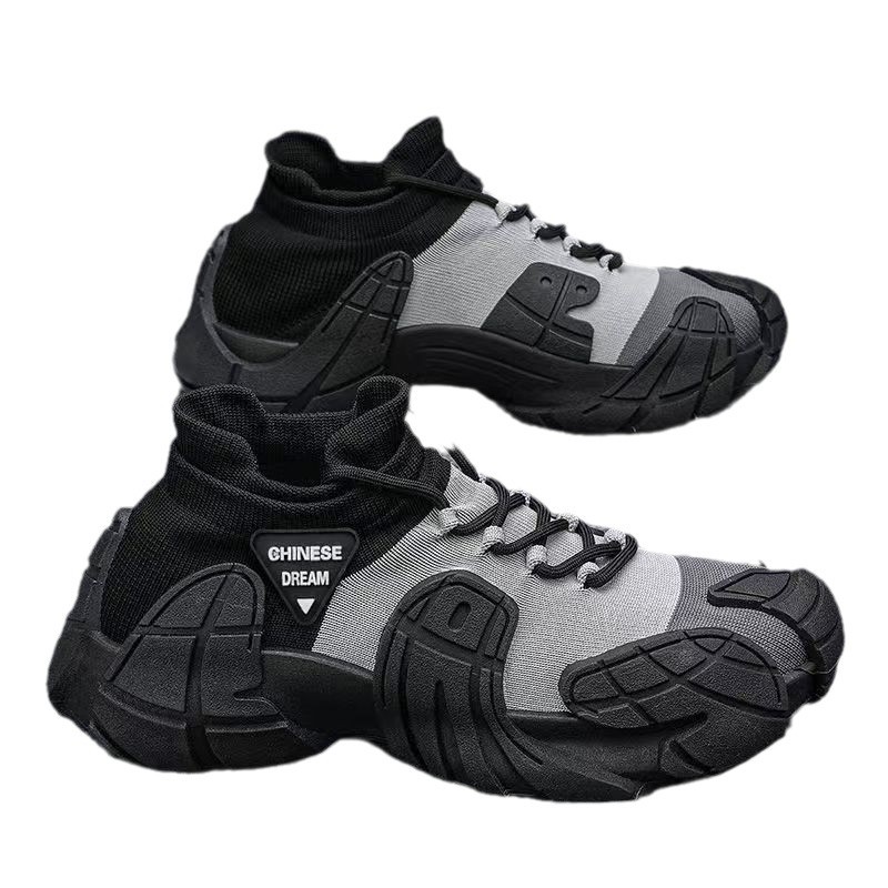 Men'S Shoes For Suits - New Thick-soled Lightweight Man Shoes Fei-woven