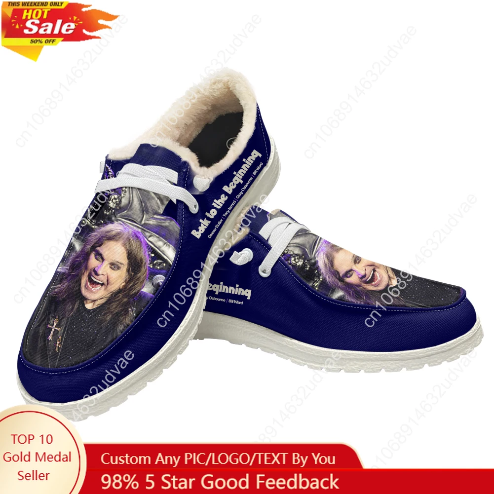 Men Shoes Loafers - Ozzy Osbourne 1948-2025 Plush Loafers Men