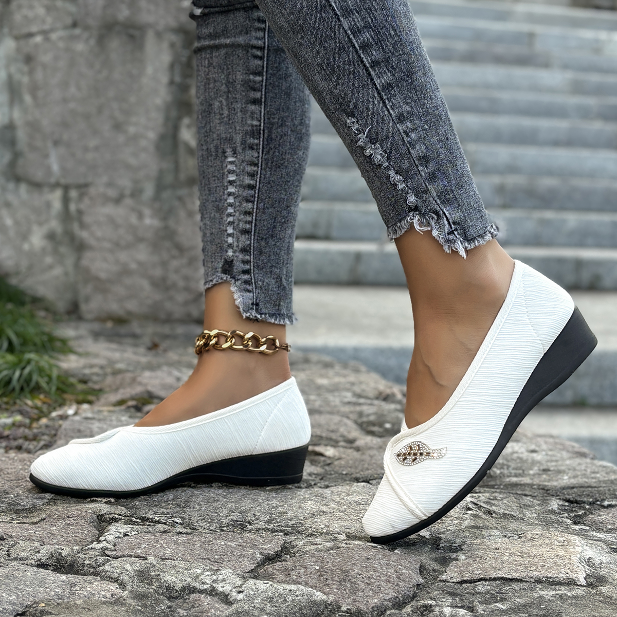 Women's Elegant Rhinestone Fla - Shoes Heels Men ulasan dan harga