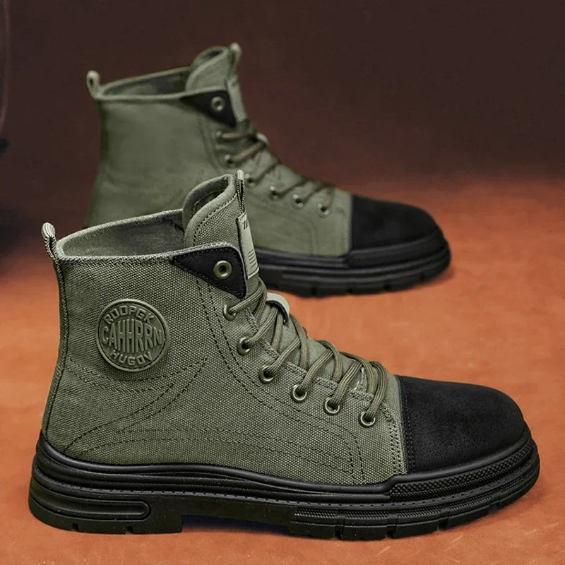2026 Mens Boots Casual Canvas  - Men Shoes 2026 ulasan dan harga