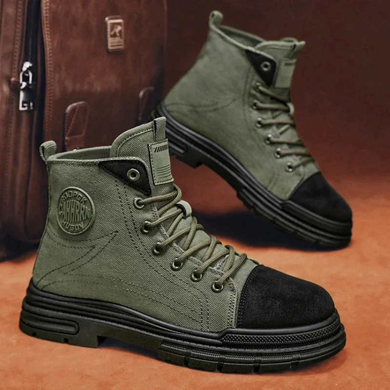 2026 Mens Boots Casual Canvas  - Men Shoes 2026 ulasan dan harga