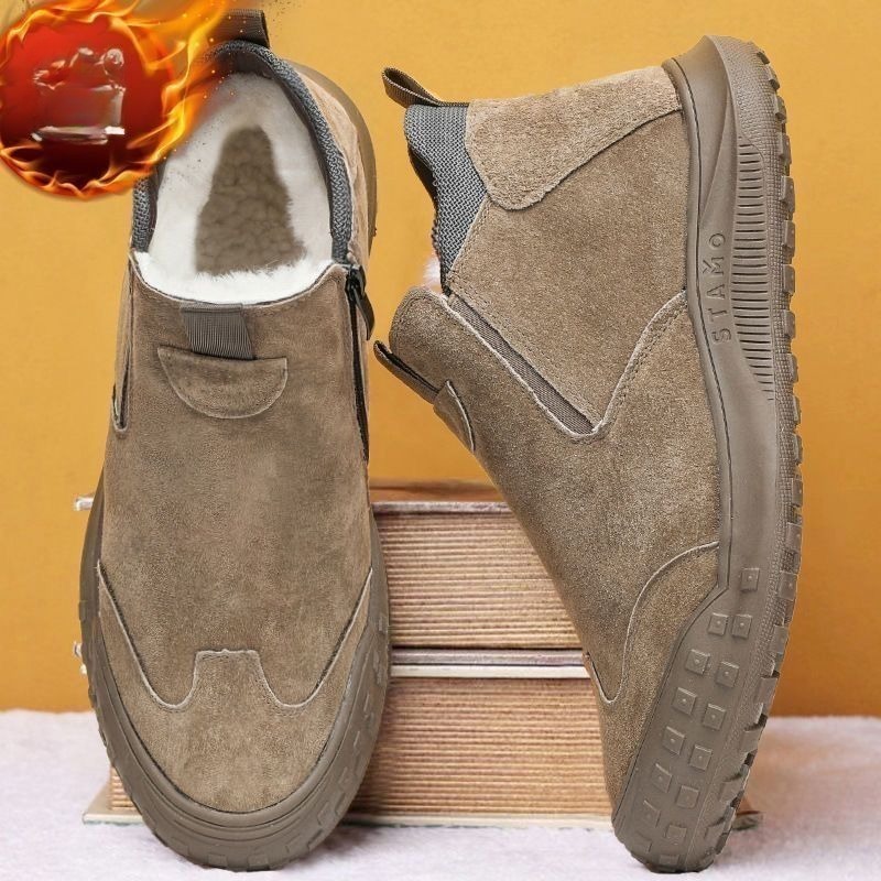Winter Men's Shoes Plush Warm  - Men Shoes Loafers ulasan dan harga