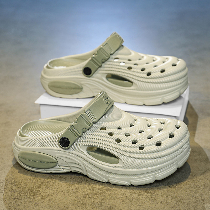 Men's 5cm Thick Sole Clogs Sli - Men'S Shoes Daily Use ulasan dan harga
