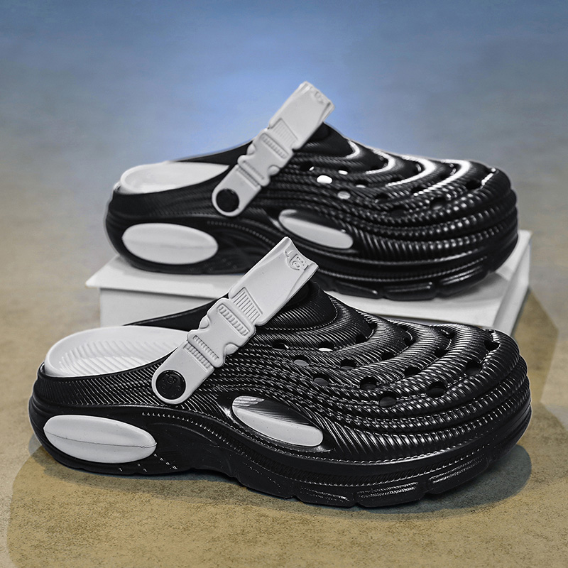 Men's 5cm Thick Sole Clogs Sli - Men'S Shoes Daily Use ulasan dan harga