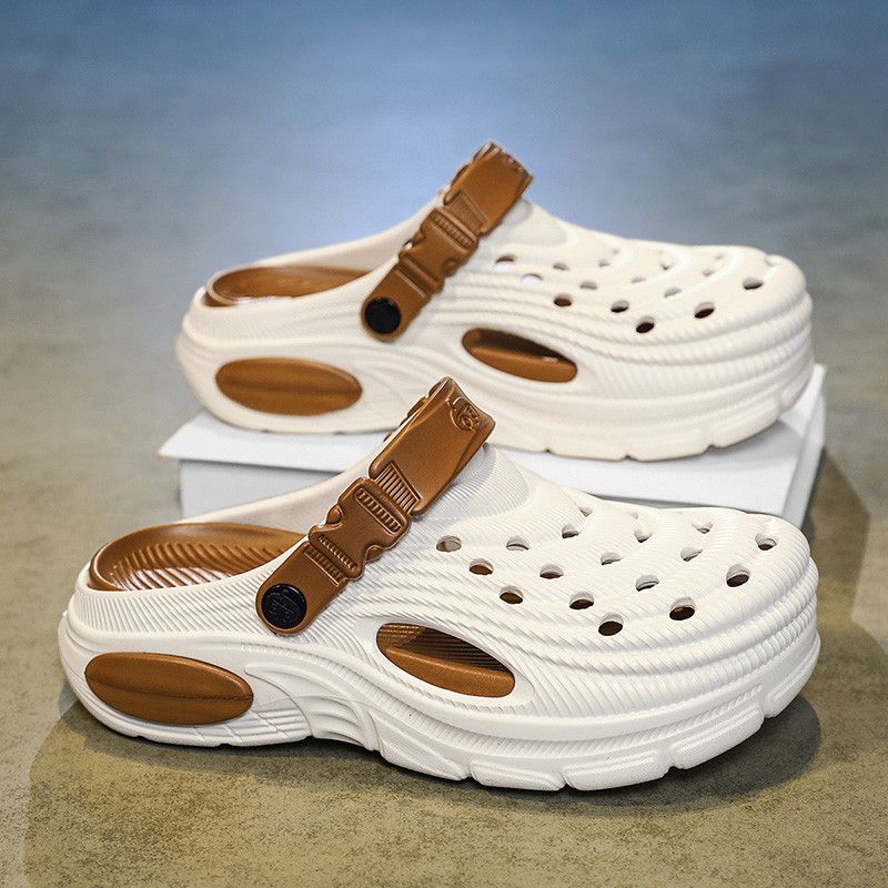 Men's 5cm Thick Sole Clogs Sli - Men'S Shoes Daily Use ulasan dan harga