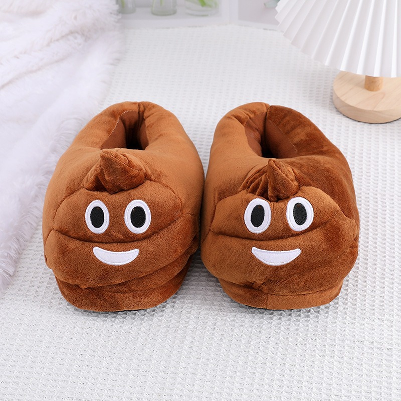 Funny Poop Emoji Plush Slipper - Men Shoes Japan ulasan dan harga