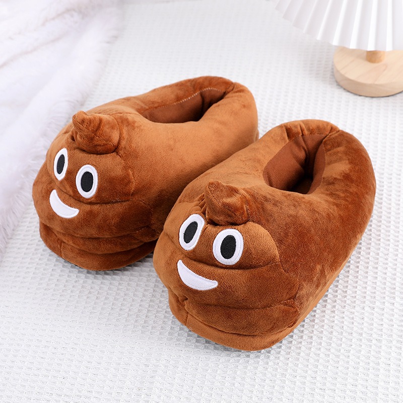 Funny Poop Emoji Plush Slipper - Men Shoes Japan ulasan dan harga