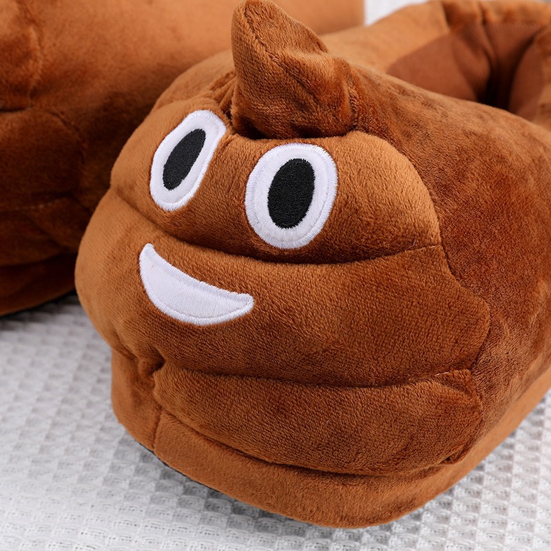 Funny Poop Emoji Plush Slipper - Men Shoes Japan ulasan dan harga