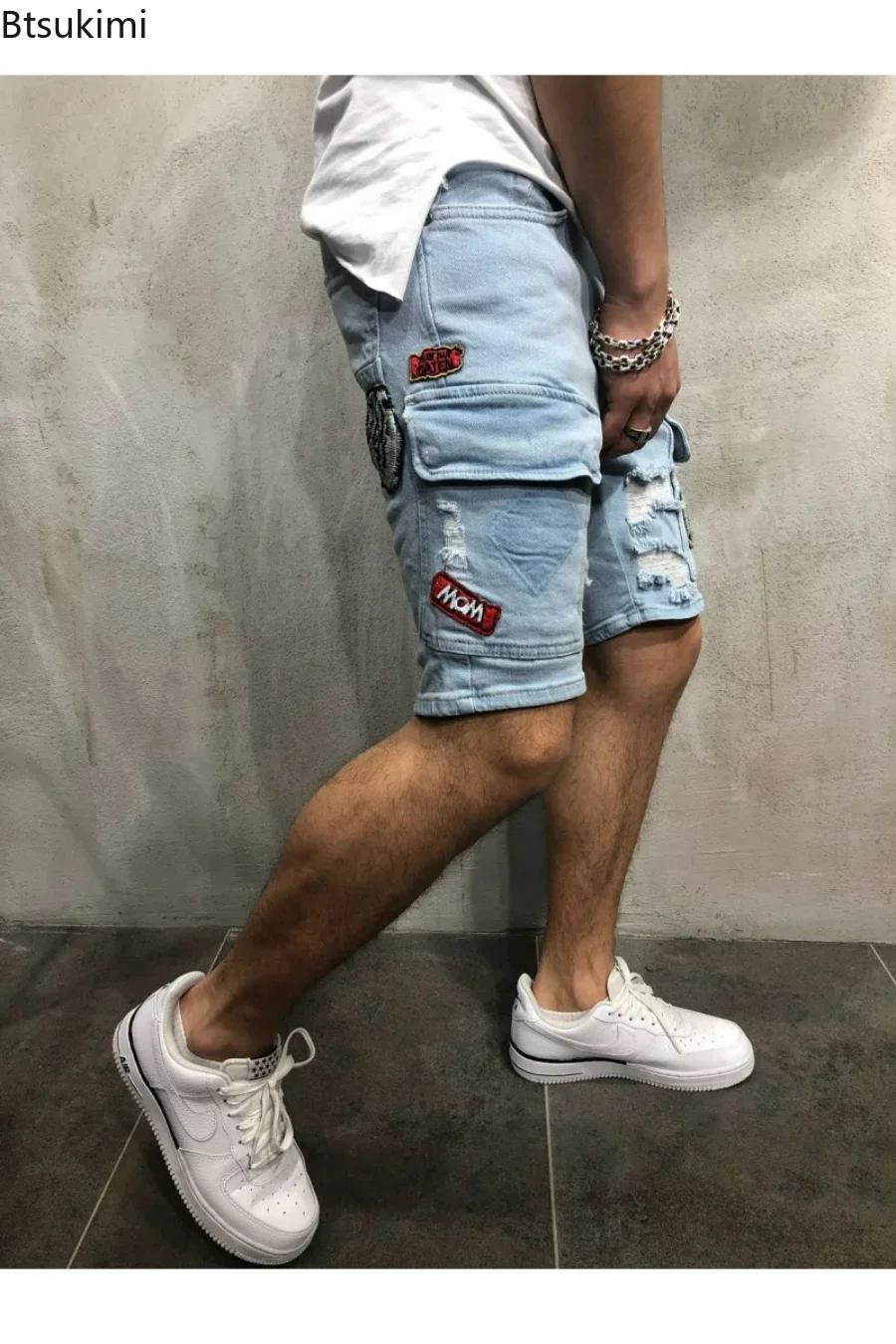 2026 Men's Summer Short Jeans  - Men'S Shoes With Jeans ulasan dan harga