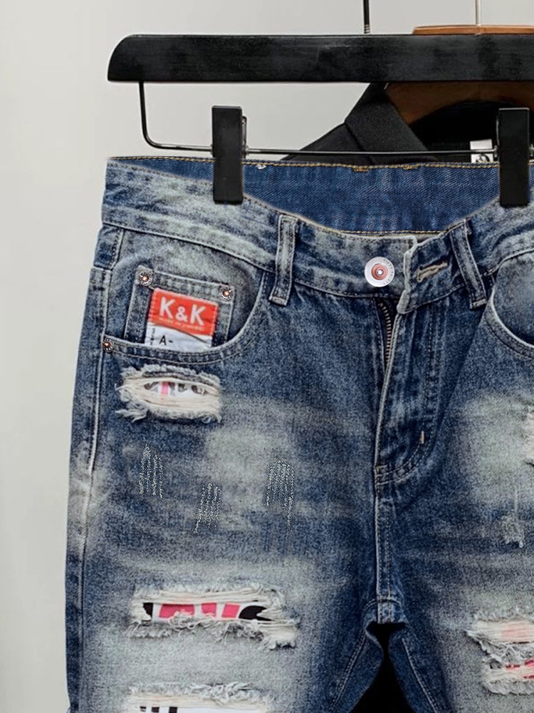 2026 Summer Ripped Straight Me - Men'S Shoes With Jeans ulasan dan harga