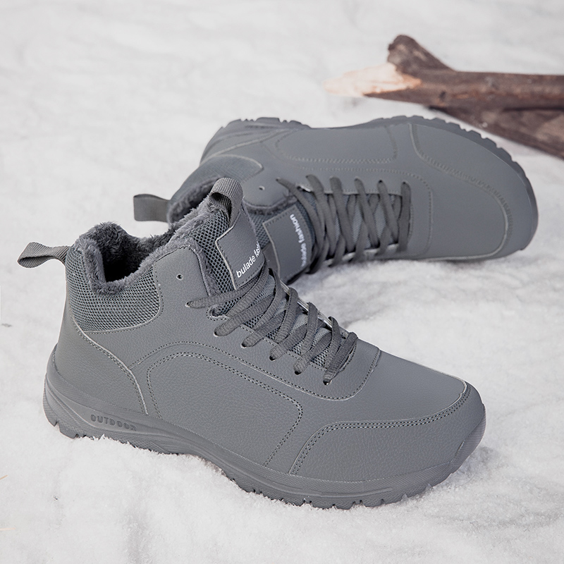 Winter Men's Boots Warm Plush  - Men Shoes Everyday ulasan dan harga
