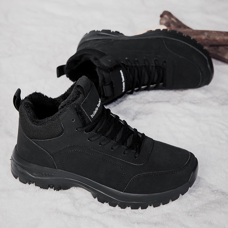 Winter Men's Boots Warm Plush  - Men Shoes Everyday ulasan dan harga