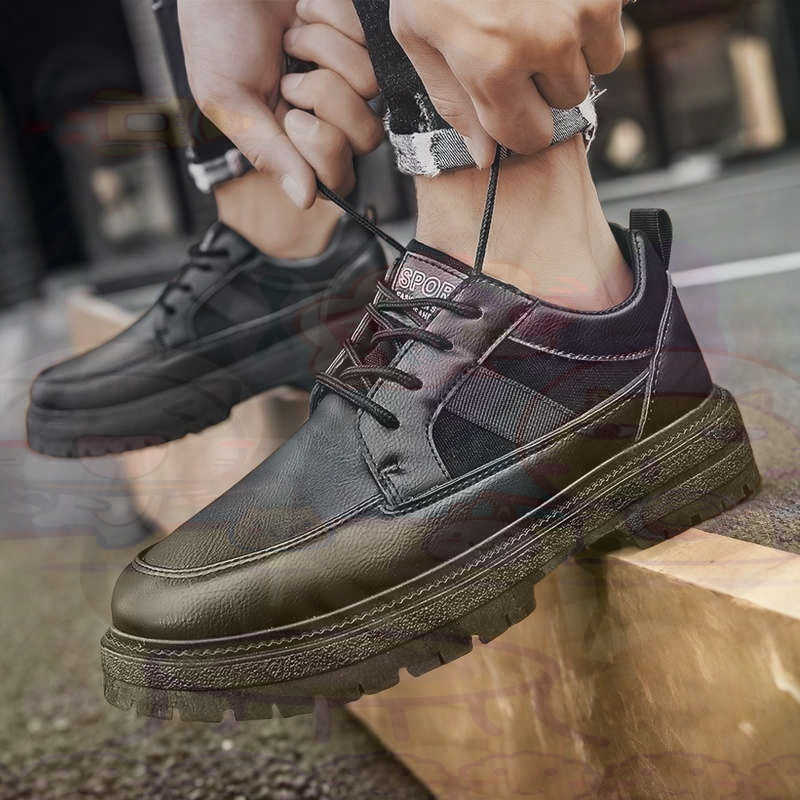 Dark Natural Leather Fashion T - Men Shoes Types Name ulasan dan harga