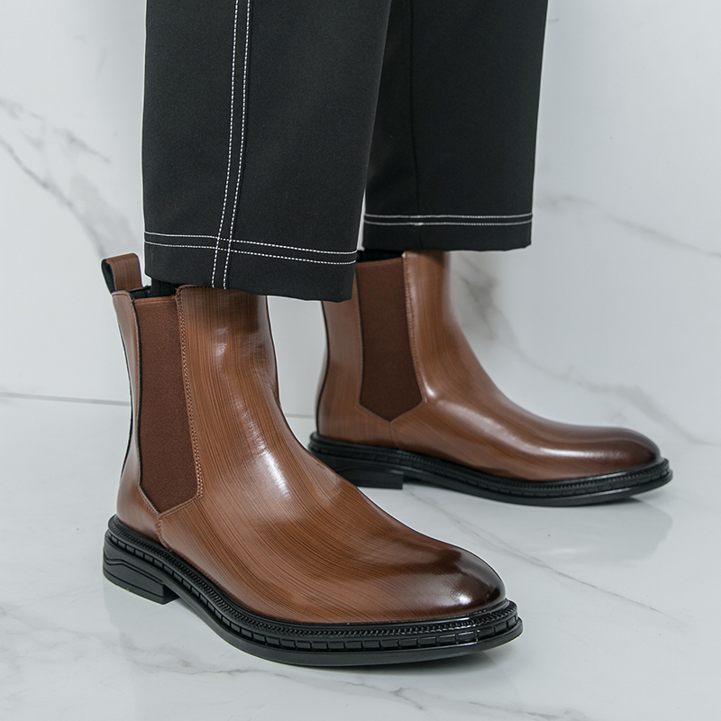 British Style Chelsea Men's Bo - Men'S Shoes For Suits ulasan dan harga