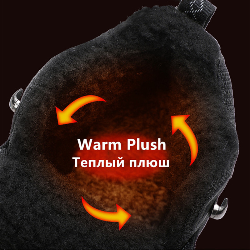 Winter Men's Boots Warm Plush  - Men Shoes Everyday ulasan dan harga