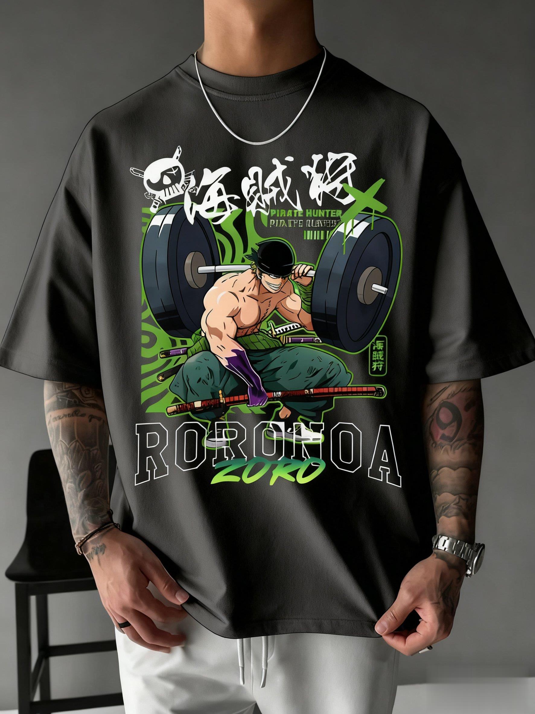 One Piece Zoro Anime Print T S - Men Shoes Japan ulasan dan harga