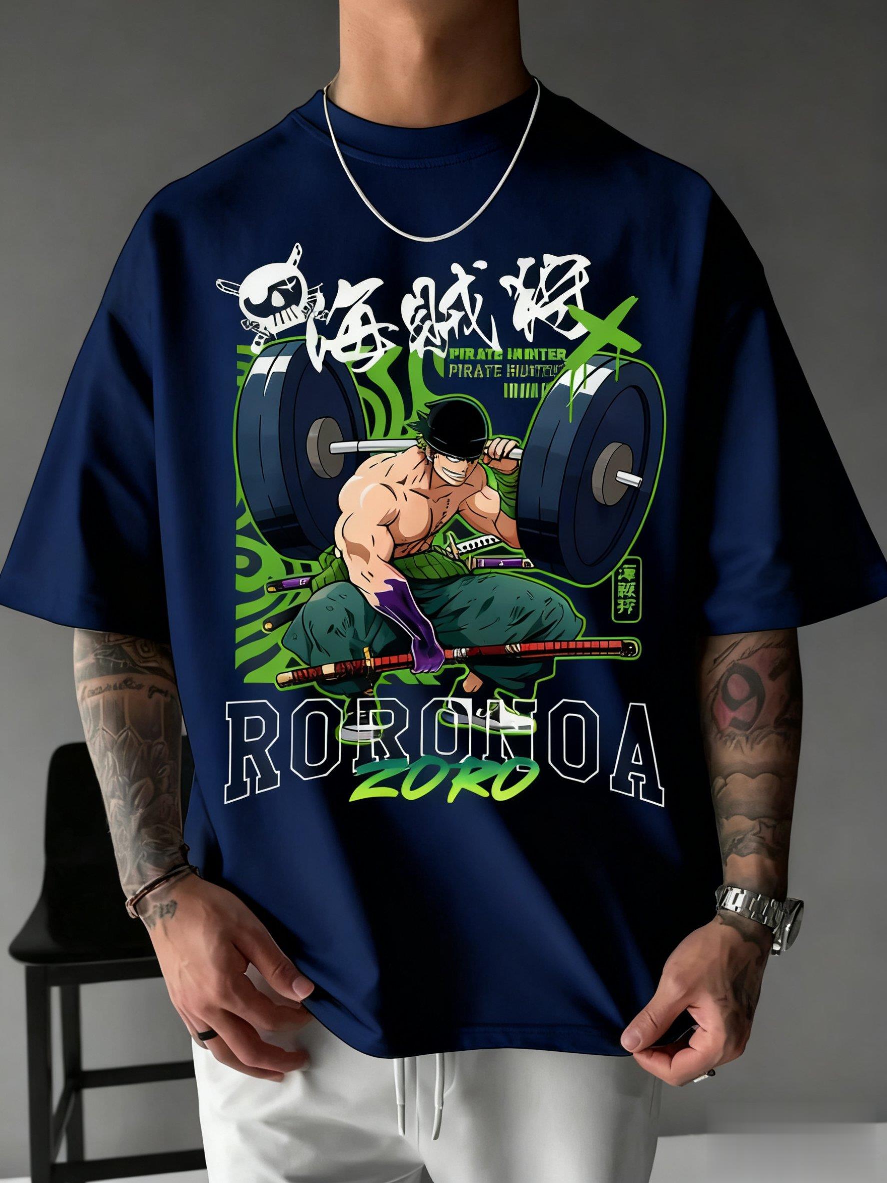 One Piece Zoro Anime Print T S - Men Shoes Japan ulasan dan harga