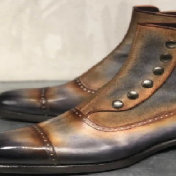 Men's Leather Suede Chelsea Bo - Men'S Shoes Daily Use ulasan dan harga