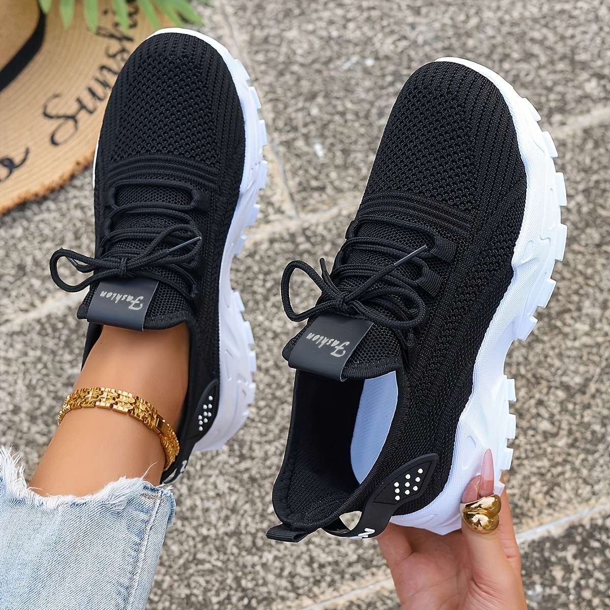 Breathable Knit Sneakers Fashi - Men Shoes Everyday ulasan dan harga