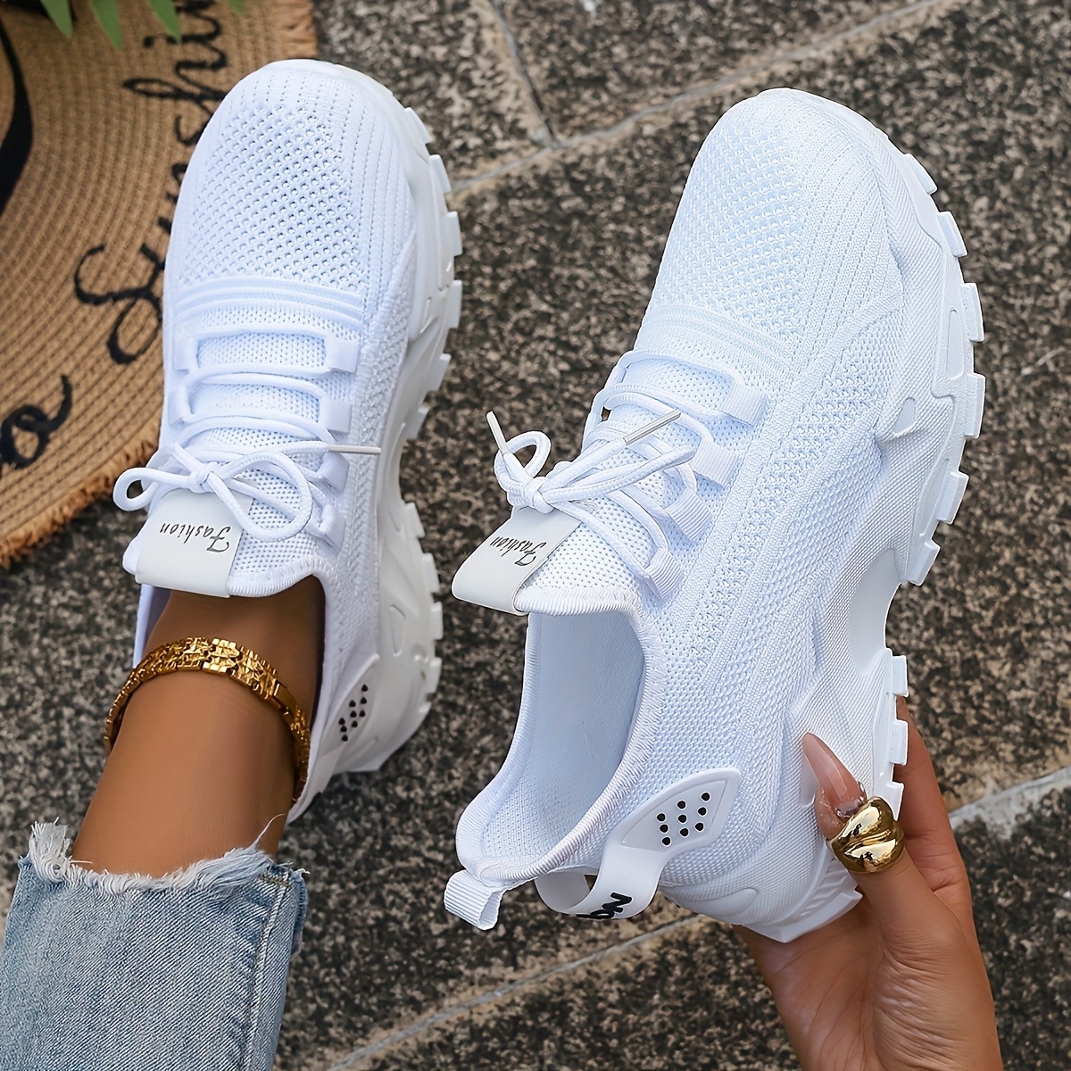 Breathable Knit Sneakers Fashi - Men Shoes Everyday ulasan dan harga