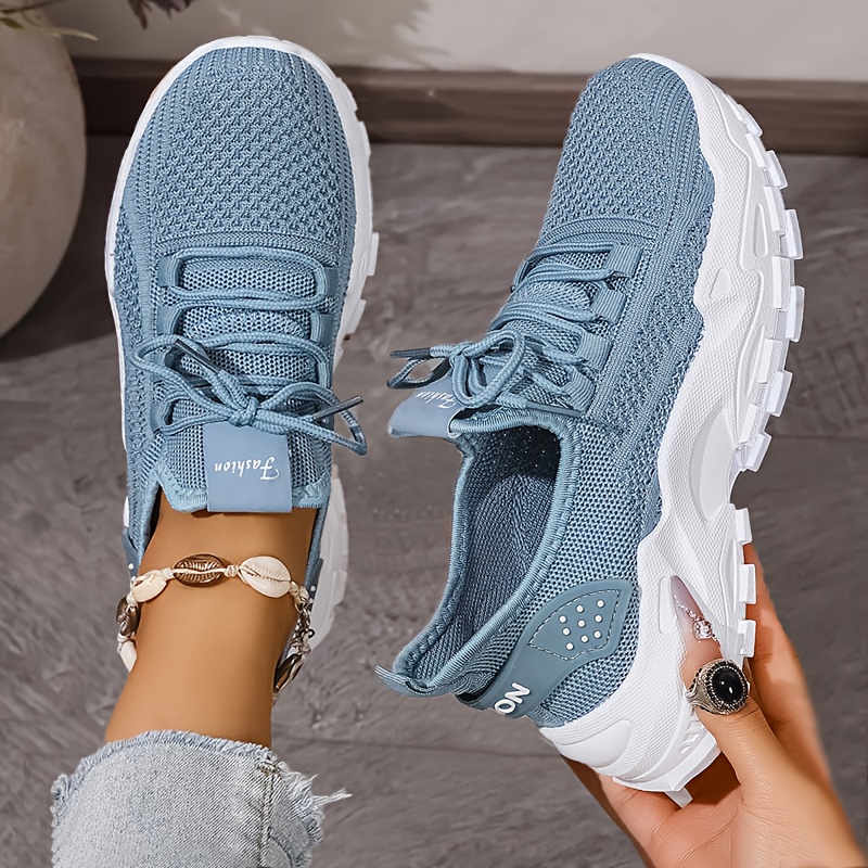 Breathable Knit Sneakers Fashi - Men Shoes Everyday ulasan dan harga