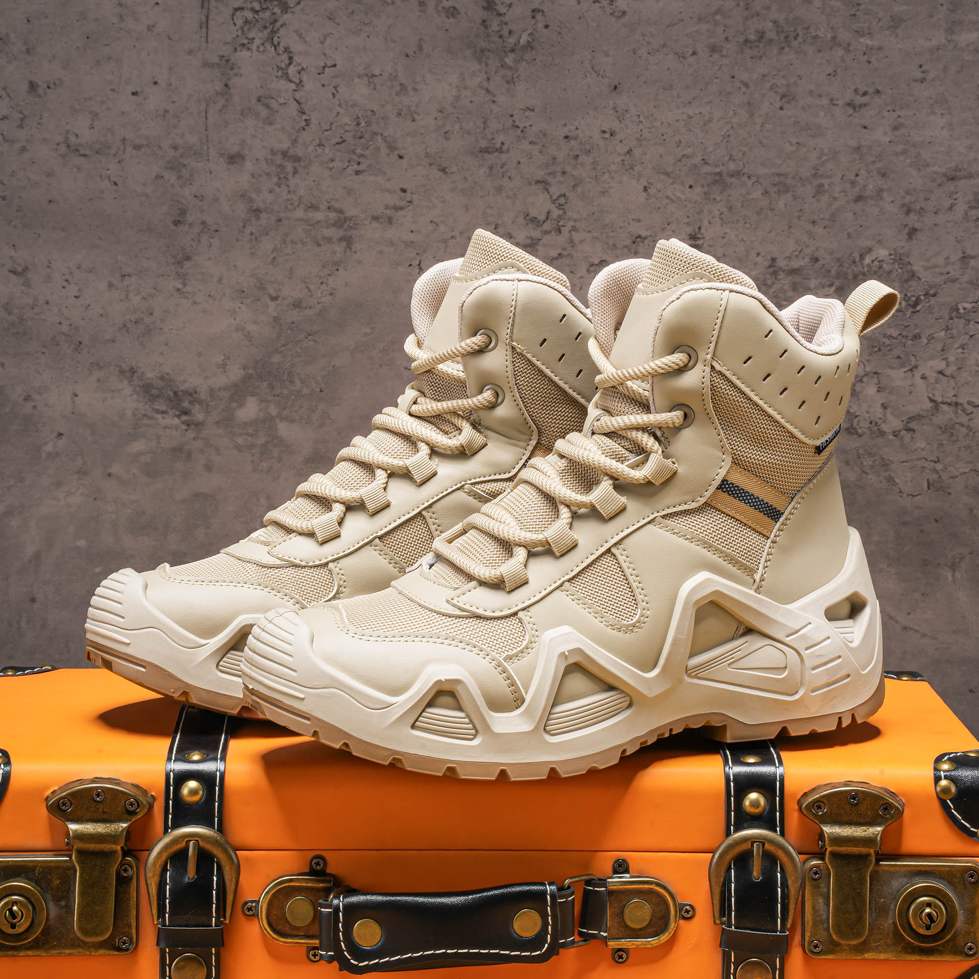 Men's high top boots, hiking b - Men'S Shoes Daily Use ulasan dan harga