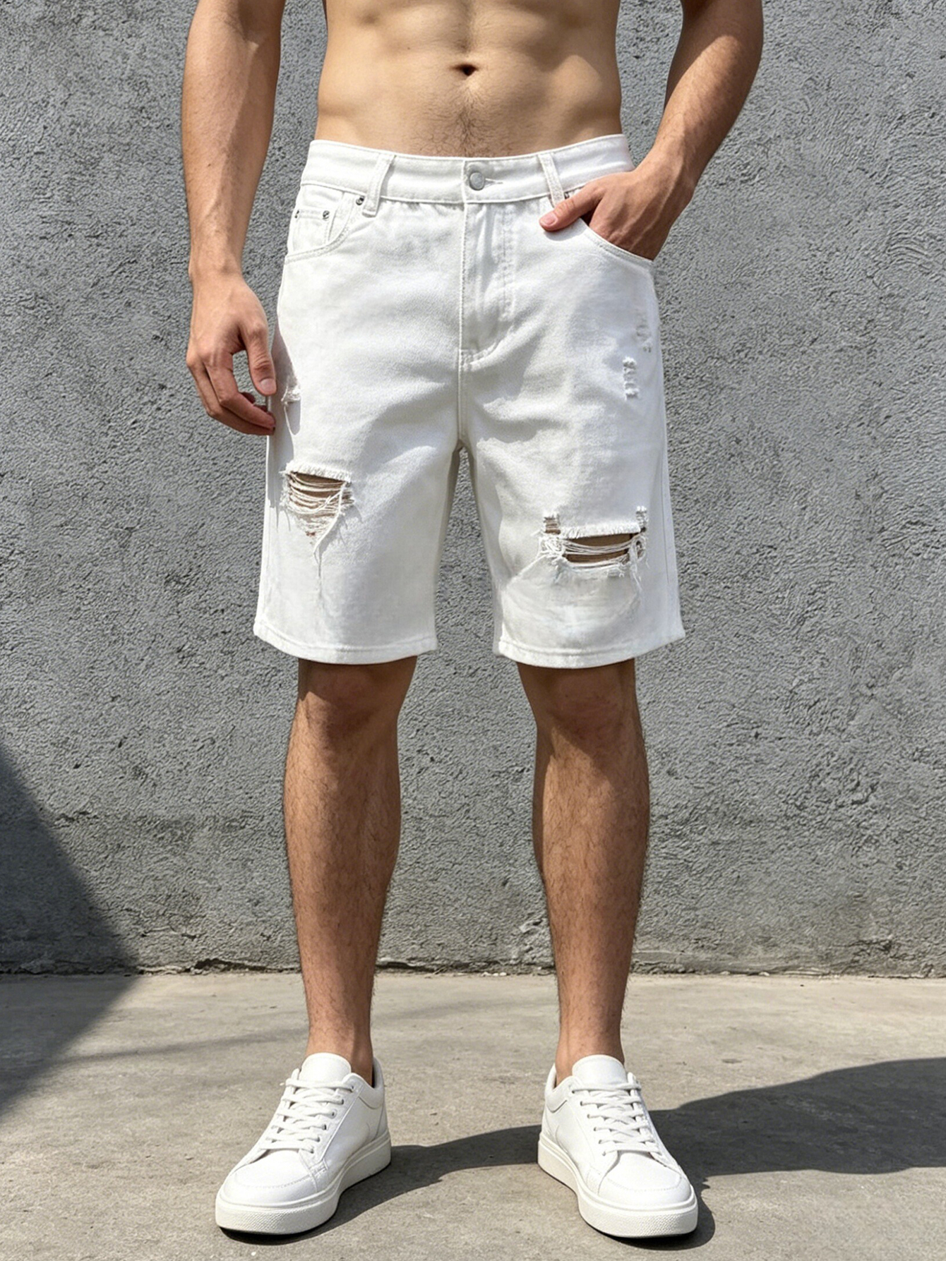 Men Jeans Denim Pants Clothing - Men'S Shoes With Jeans ulasan dan harga