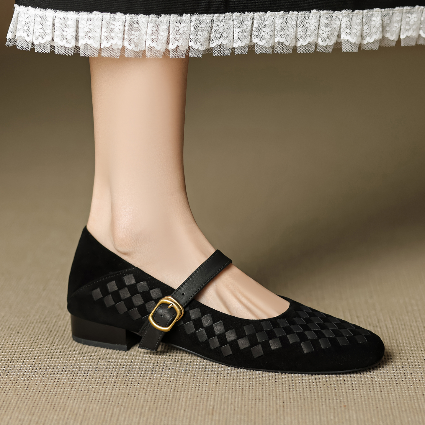 Handmade Genuine Woven Texture - Shoes Heels Men ulasan dan harga