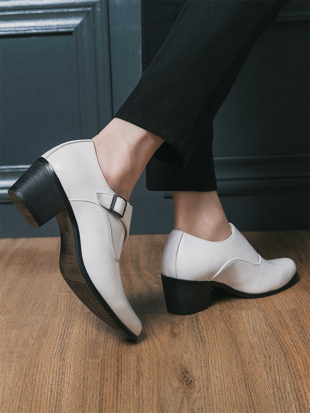 Normal Leather Ballroom Dancin - Shoes Heels Men ulasan dan harga