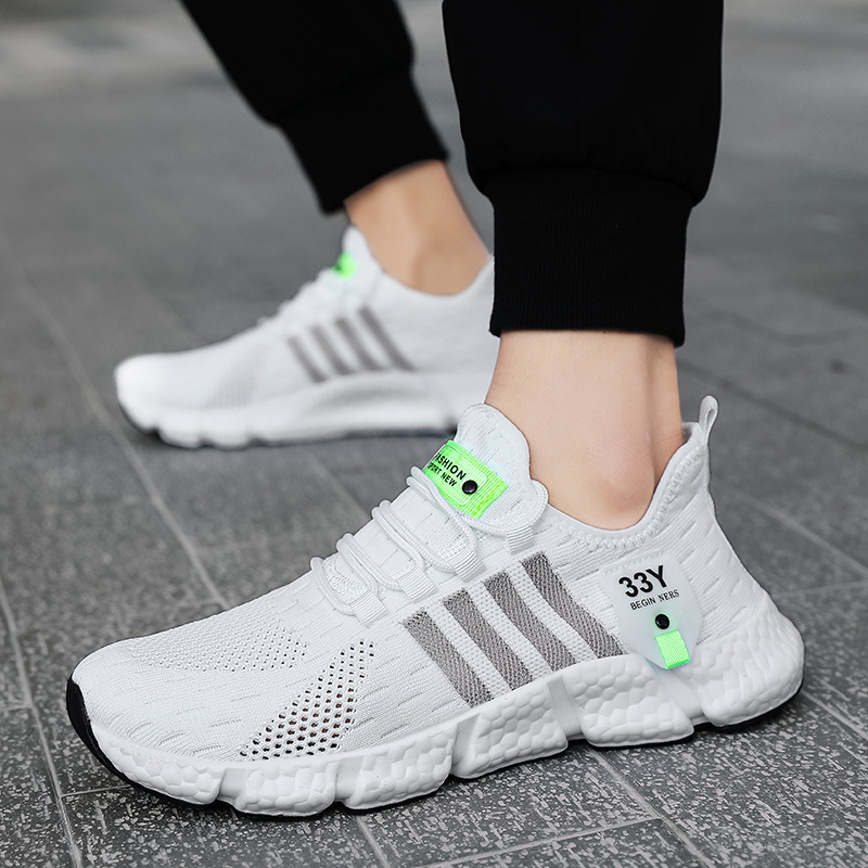 Breathable Mesh Men Shoes Tren - Men'S Shoes For Gym ulasan dan harga