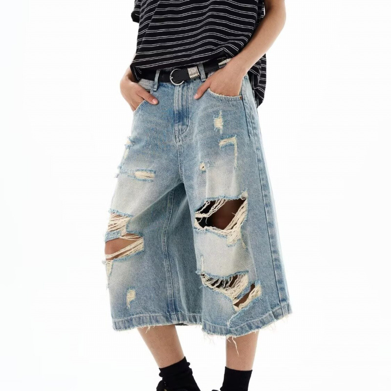 New Men Vintage Ripped Baggy S - Men'S Shoes With Jeans ulasan dan harga