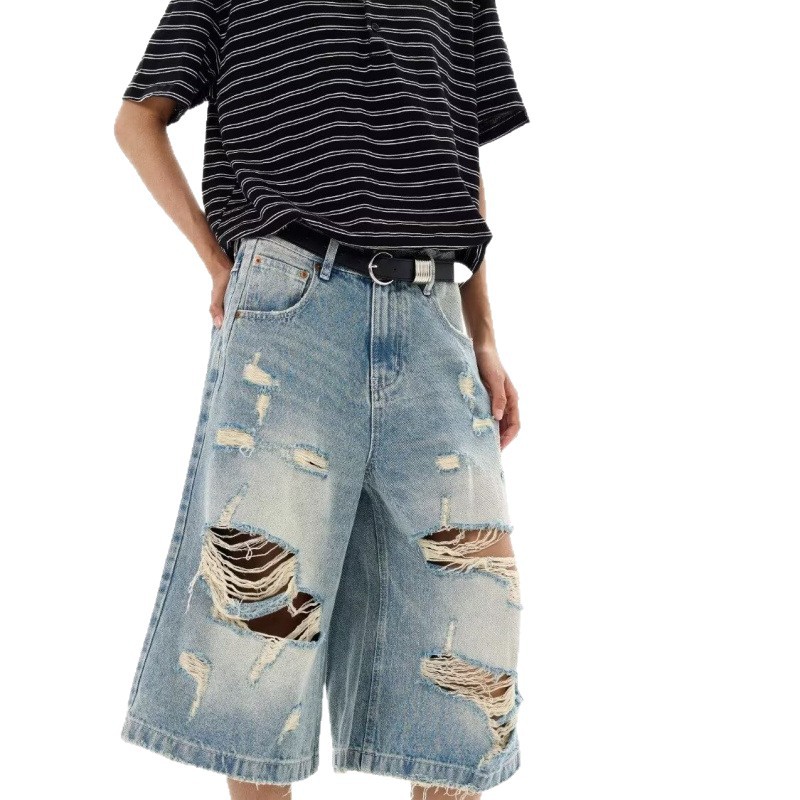 New Men Vintage Ripped Baggy S - Men'S Shoes With Jeans ulasan dan harga
