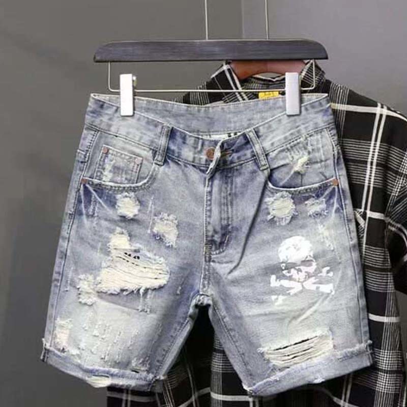 Summer Men's Worn Bead Hole Be - Men'S Shoes With Jeans ulasan dan harga