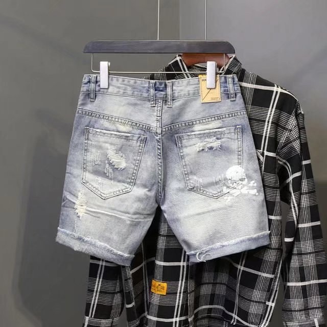 Summer Men's Worn Bead Hole Be - Men'S Shoes With Jeans ulasan dan harga